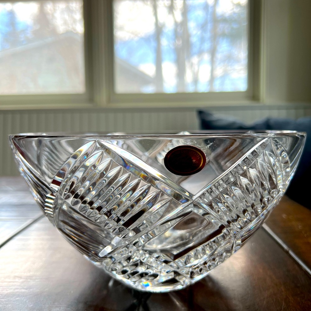 Gorham hand cut crystal bowl